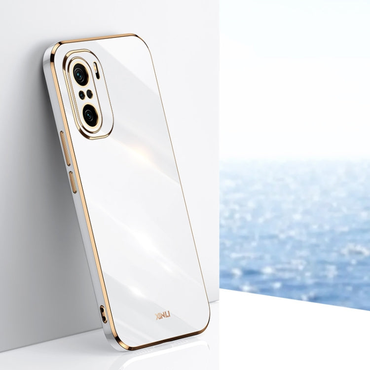 For Xiaomi Redmi K40 XINLI Straight 6D Plating Gold Edge TPU Shockproof Case
