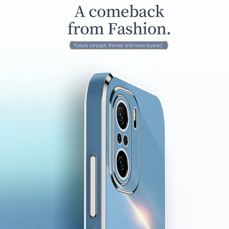 For Xiaomi Redmi K40 XINLI Straight 6D Plating Gold Edge TPU Shockproof Case