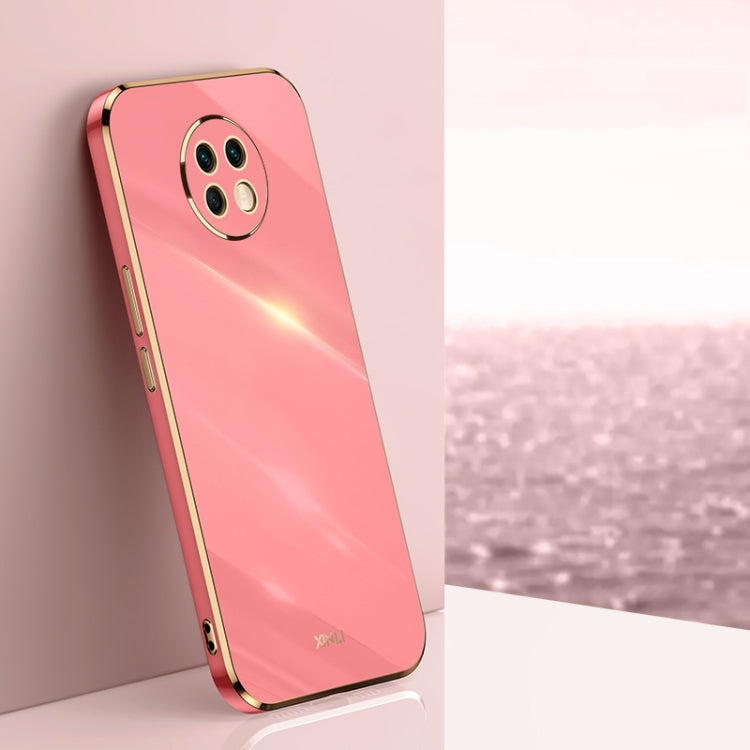 For Xiaomi Redmi Note 9 5G XINLI Straight 6D Plating Gold Edge TPU Shockproof Case