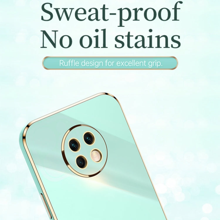 For Xiaomi Redmi Note 9 5G XINLI Straight 6D Plating Gold Edge TPU Shockproof Case