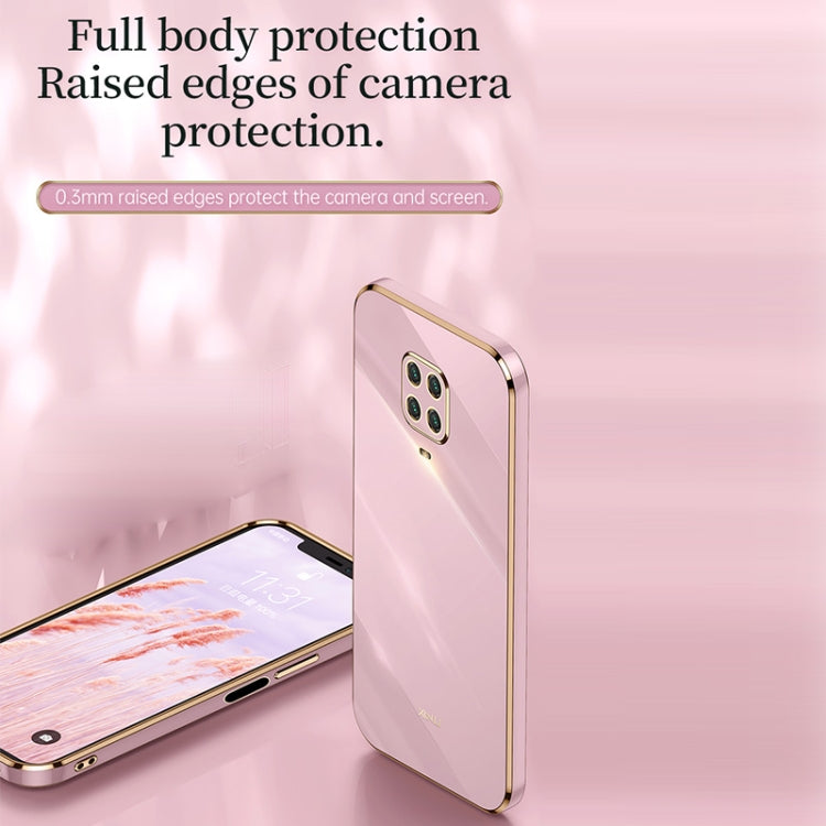 For Xiaomi Redmi Note 9S XINLI Straight 6D Plating Gold Edge TPU Shockproof Case