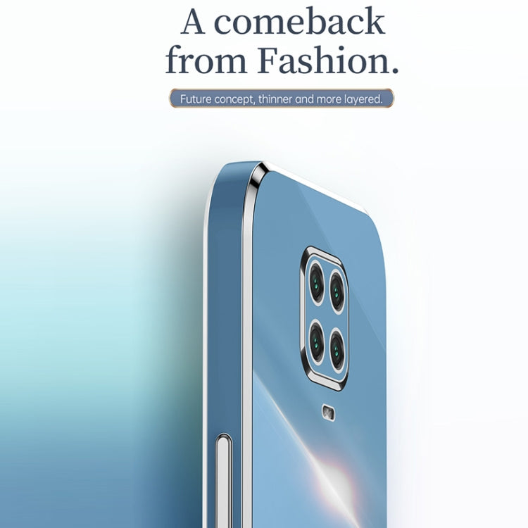 For Xiaomi Redmi Note 9S XINLI Straight 6D Plating Gold Edge TPU Shockproof Case