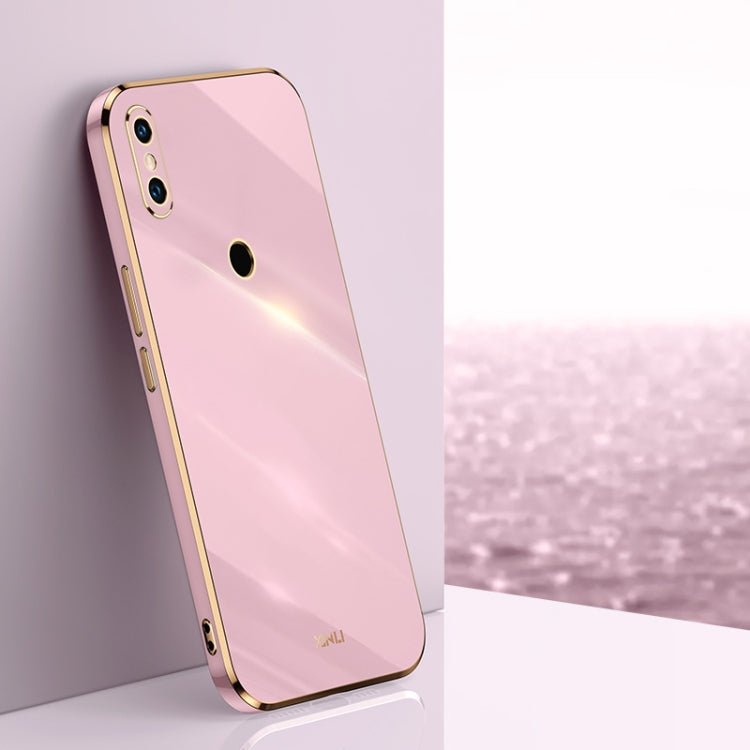 For Xiaomi Mi 8 XINLI Straight 6D Plating Gold Edge TPU Shockproof Case