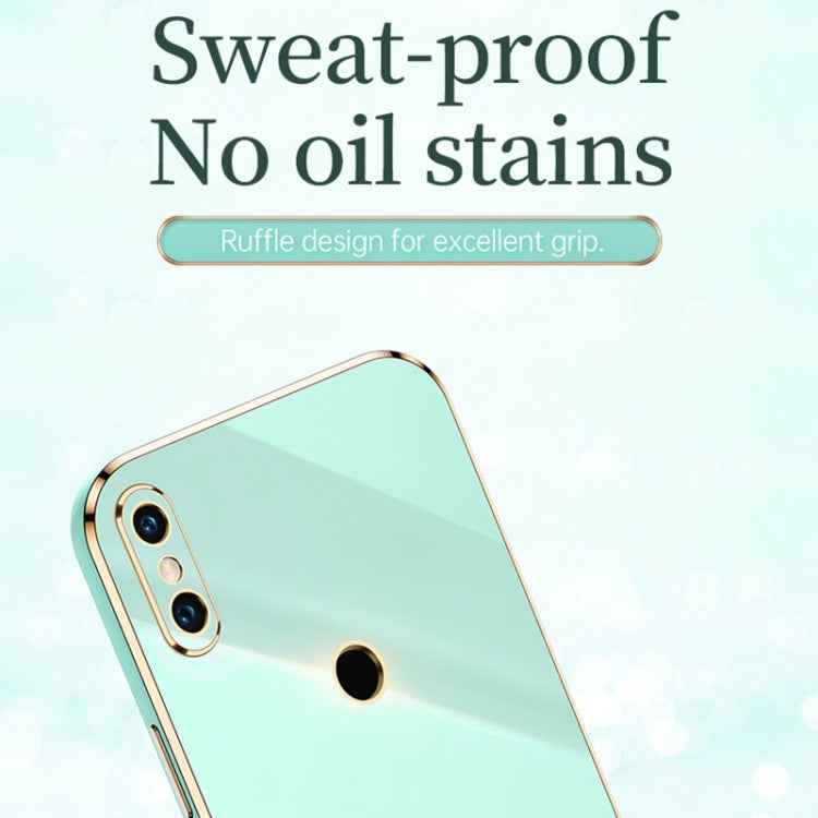 For Xiaomi Mi 8 XINLI Straight 6D Plating Gold Edge TPU Shockproof Case