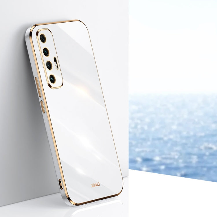 For Xiaomi Mi 10S XINLI Straight 6D Plating Gold Edge TPU Shockproof Case