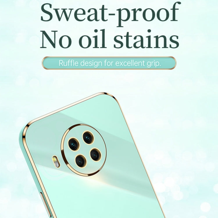 For Xiaomi Mi 10T Lite 5G XINLI Straight 6D Plating Gold Edge TPU Shockproof Case