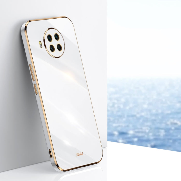 For Xiaomi Mi 10T Lite 5G XINLI Straight 6D Plating Gold Edge TPU Shockproof Case