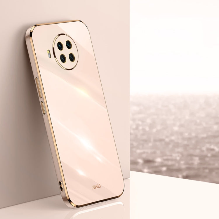 For Xiaomi Mi 10T Lite 5G XINLI Straight 6D Plating Gold Edge TPU Shockproof Case