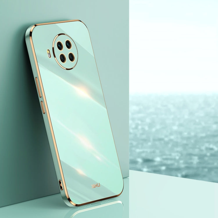 For Xiaomi Mi 10T Lite 5G XINLI Straight 6D Plating Gold Edge TPU Shockproof Case