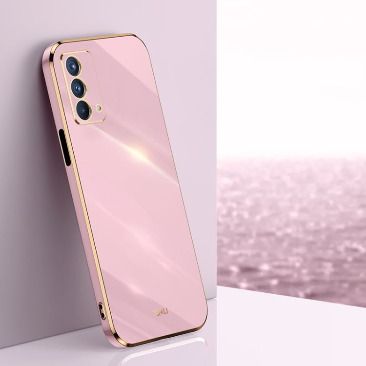For OPPO A93 XINLI Straight 6D Plating Gold Edge TPU Shockproof Case