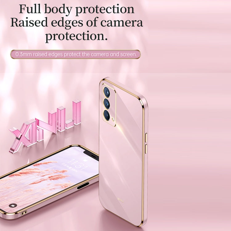 For OPPO A93 XINLI Straight 6D Plating Gold Edge TPU Shockproof Case