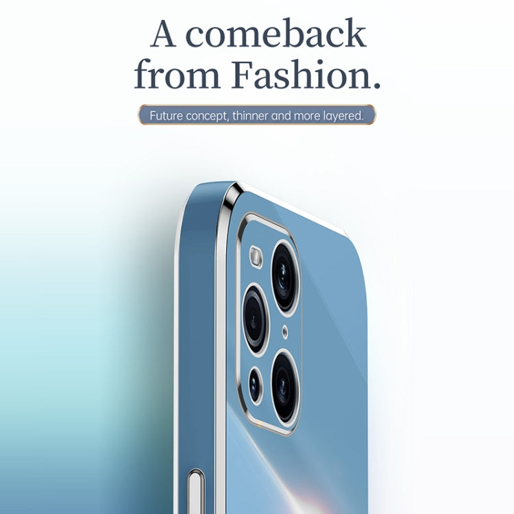 For OPPO Find X3 Pro XINLI Straight 6D Plating Gold Edge TPU Shockproof Case