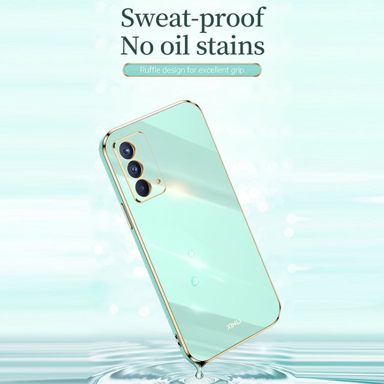 For OPPO K9 XINLI Straight 6D Plating Gold Edge TPU Shockproof Case