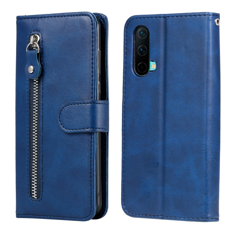 For OnePlus Nord CE 5G Fashion Calf Texture Zipper Horizontal Flip Leather Case with Stand & Card Slots & Wallet Function