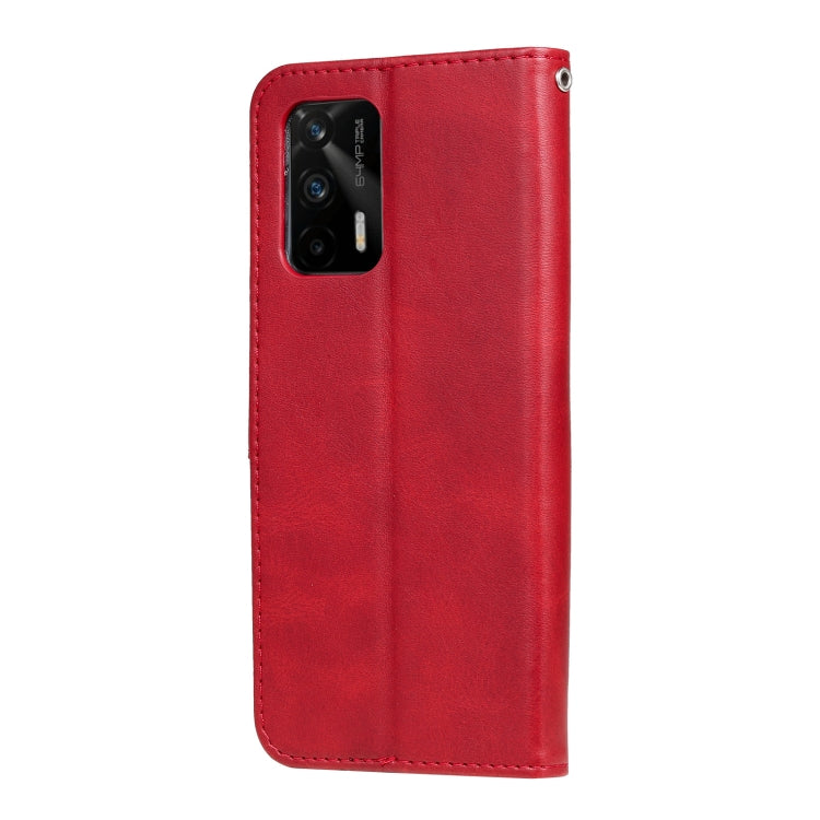 For OPPO Realme GT 5G Fashion Calf Texture Zipper Horizontal Flip Leather Case with Stand & Card Slots & Wallet Function