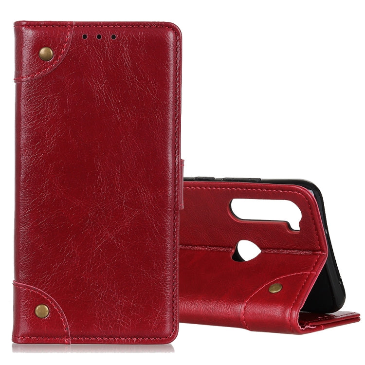 For Xiaomi Redmi Note 8T Copper Buckle Nappa Texture Horizontal Flip Leather Case with Holder & Card Slots & Wallet