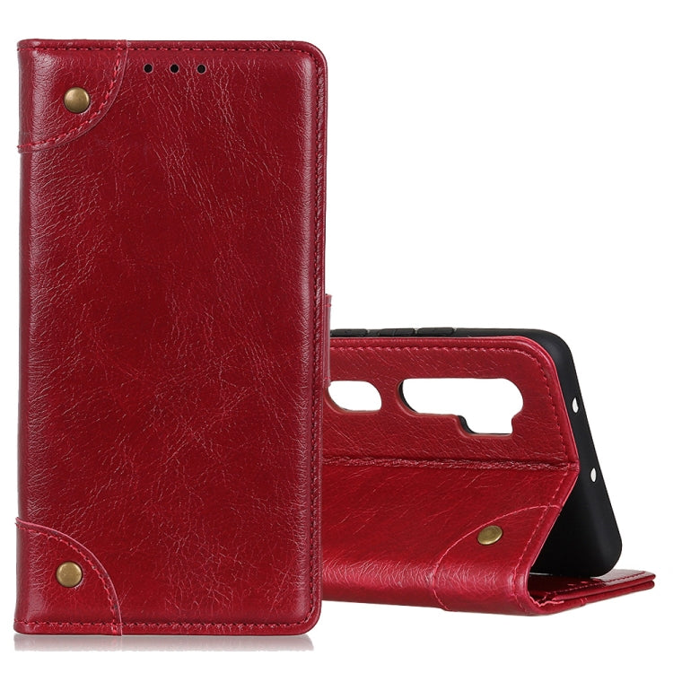 For Xiaomi Mi Note 10 / CC9 Pro Copper Buckle Nappa Texture Horizontal Flip Leather Case with Holder & Card Slots & Wallet