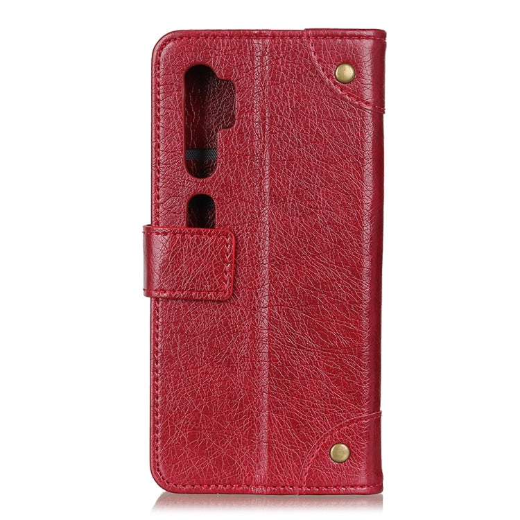 For Xiaomi Mi Note 10 / CC9 Pro Copper Buckle Nappa Texture Horizontal Flip Leather Case with Holder & Card Slots & Wallet