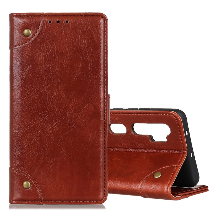 For Xiaomi Mi Note 10 / CC9 Pro Copper Buckle Nappa Texture Horizontal Flip Leather Case with Holder & Card Slots & Wallet
