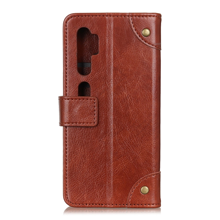 For Xiaomi Mi Note 10 / CC9 Pro Copper Buckle Nappa Texture Horizontal Flip Leather Case with Holder & Card Slots & Wallet