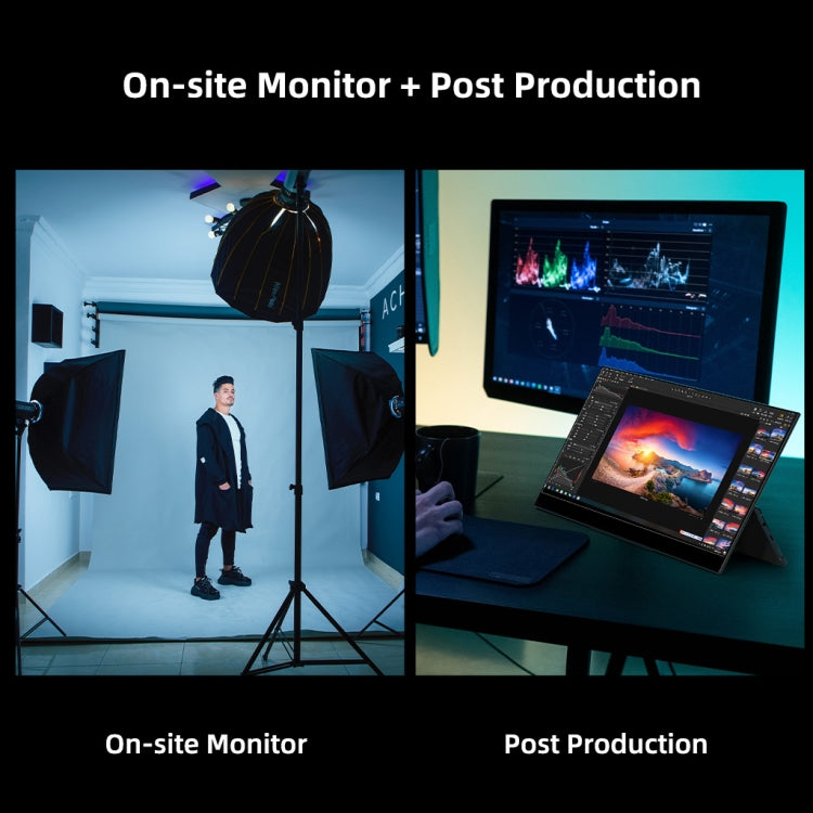 GMK KD2 3840x2160P 4K 15.6 inch IPS Capacitive Touch Screen Monitor with Dual Speakers, EU Plug