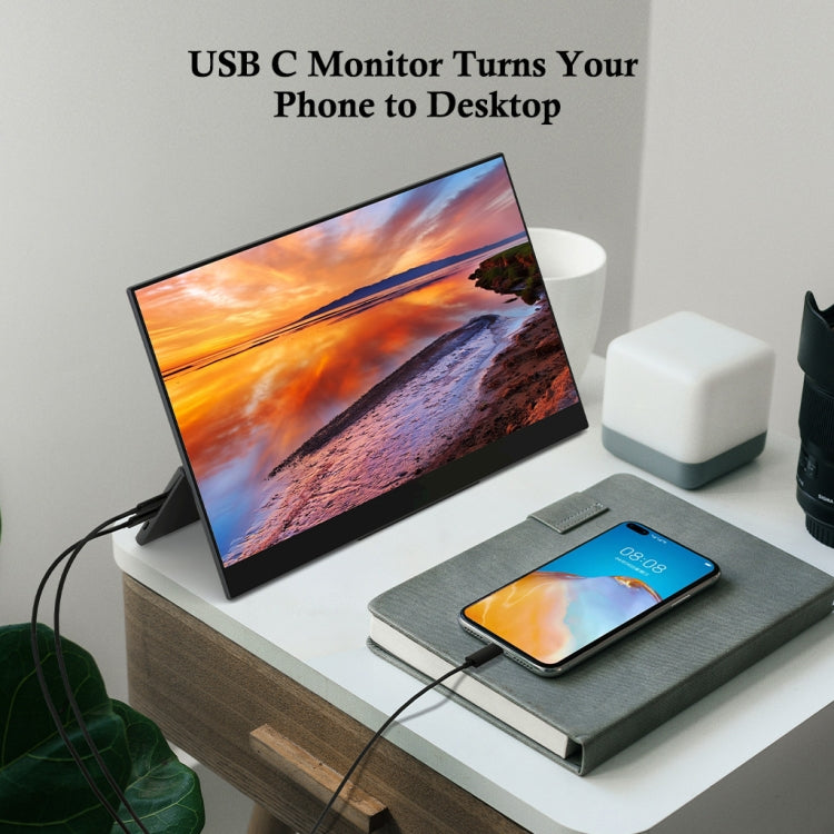 GMK KD2 3840x2160P 4K 15.6 inch IPS Capacitive Touch Screen Monitor with Dual Speakers, UK Plug