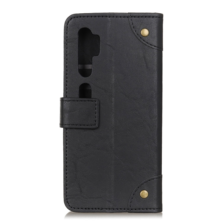 For Xiaomi Mi Note 10 / CC9 Pro Copper Buckle Retro Crazy Horse Texture Horizontal Flip Leather Case with Holder & Card Slots & Wallet