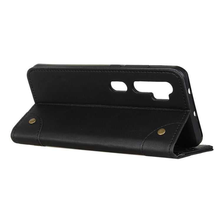 For Xiaomi Mi Note 10 / CC9 Pro Copper Buckle Retro Crazy Horse Texture Horizontal Flip Leather Case with Holder & Card Slots & Wallet