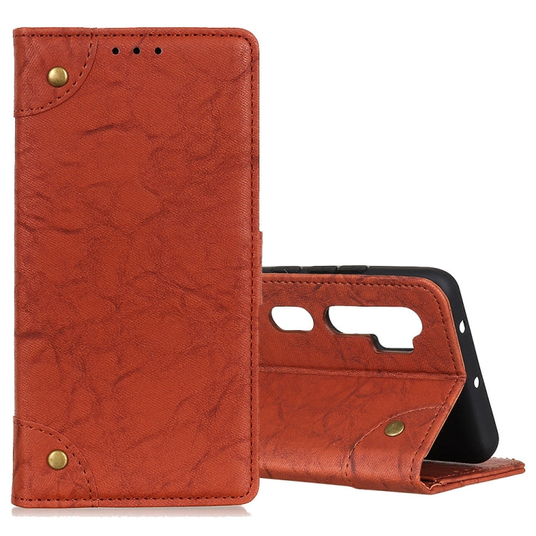 For Xiaomi Mi Note 10 / CC9 Pro Copper Buckle Retro Crazy Horse Texture Horizontal Flip Leather Case with Holder & Card Slots & Wallet