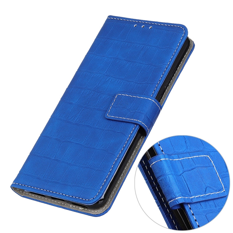 For OPPO A16 Magnetic Crocodile Texture Horizontal Flip Leather Case with Holder & Card Slots & Wallet
