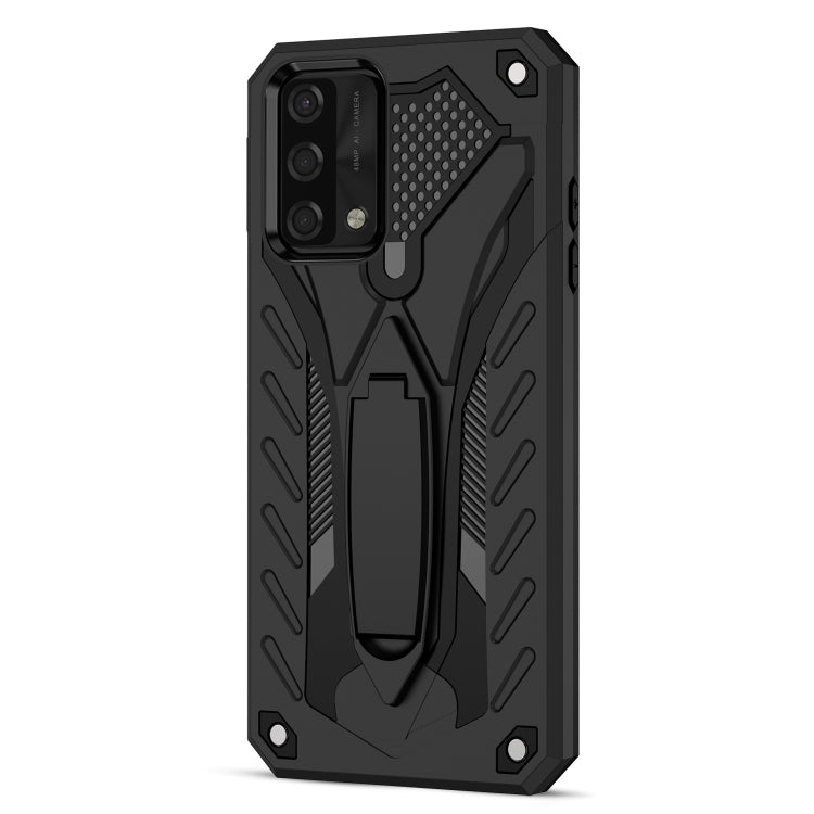 For OPPO A74 4G Shockproof TPU + PC Protective Case with Holder