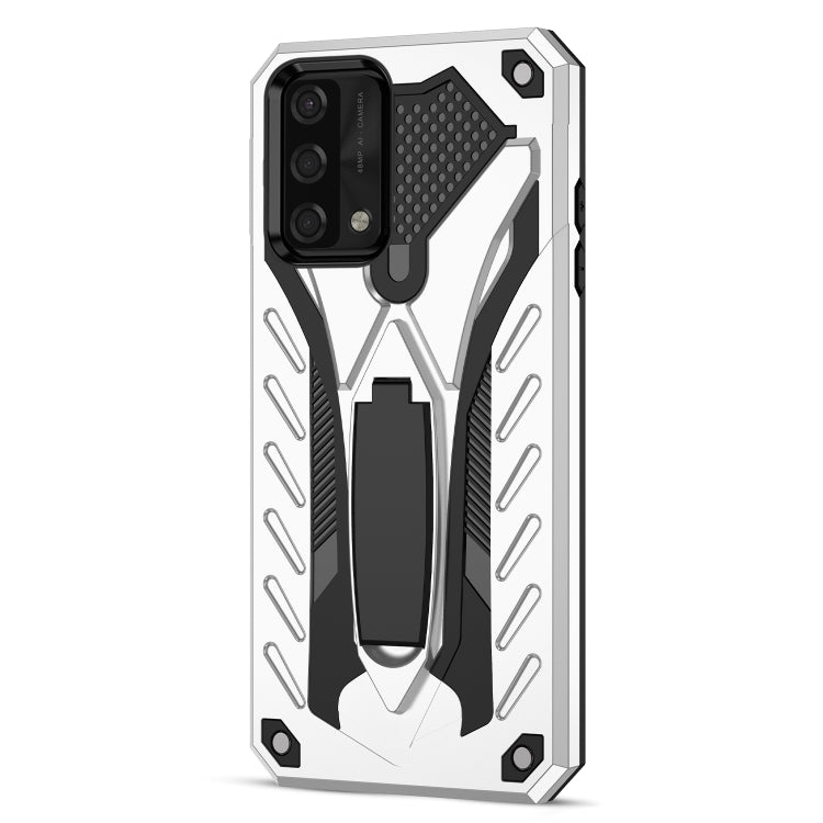 For OPPO A74 4G Shockproof TPU + PC Protective Case with Holder