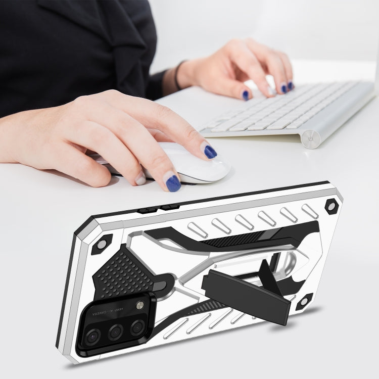 For OPPO A74 4G Shockproof TPU + PC Protective Case with Holder