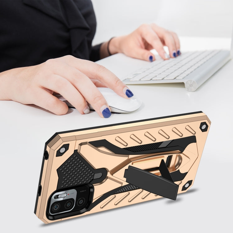 For Xiaomi Redmi Note 10 5G / Poco M3 Pro 5G Shockproof TPU + PC Protective Case with Holder