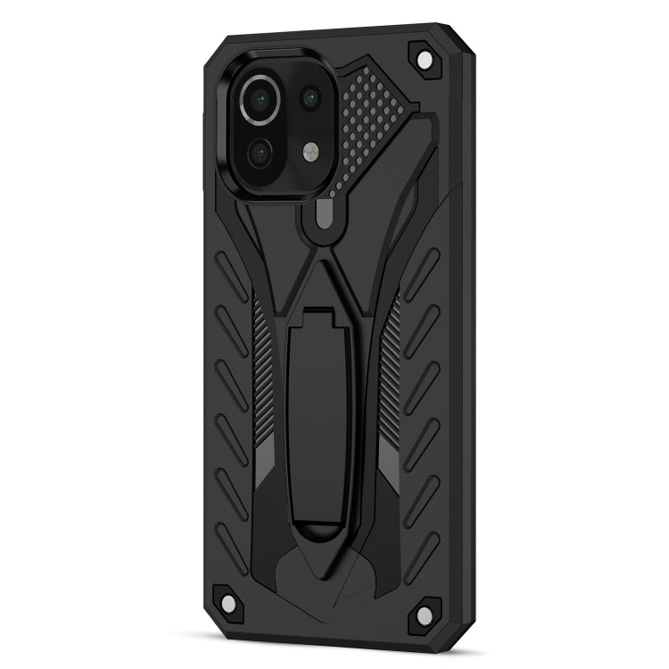 For Xiaomi Mi 11 Lite Shockproof TPU + PC Protective Case with Holder