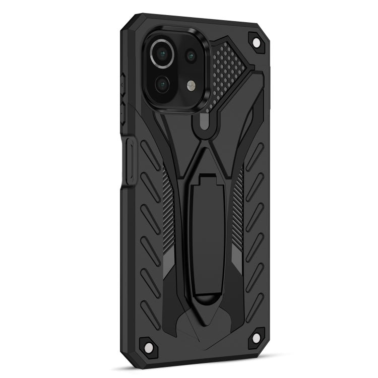 For Xiaomi Mi 11 Lite Shockproof TPU + PC Protective Case with Holder