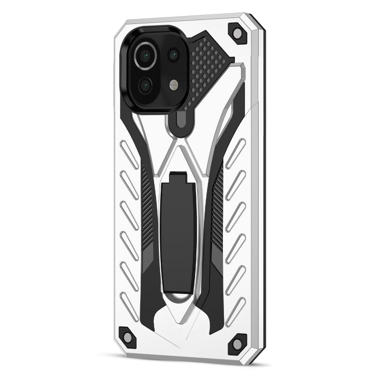 For Xiaomi Mi 11 Lite Shockproof TPU + PC Protective Case with Holder