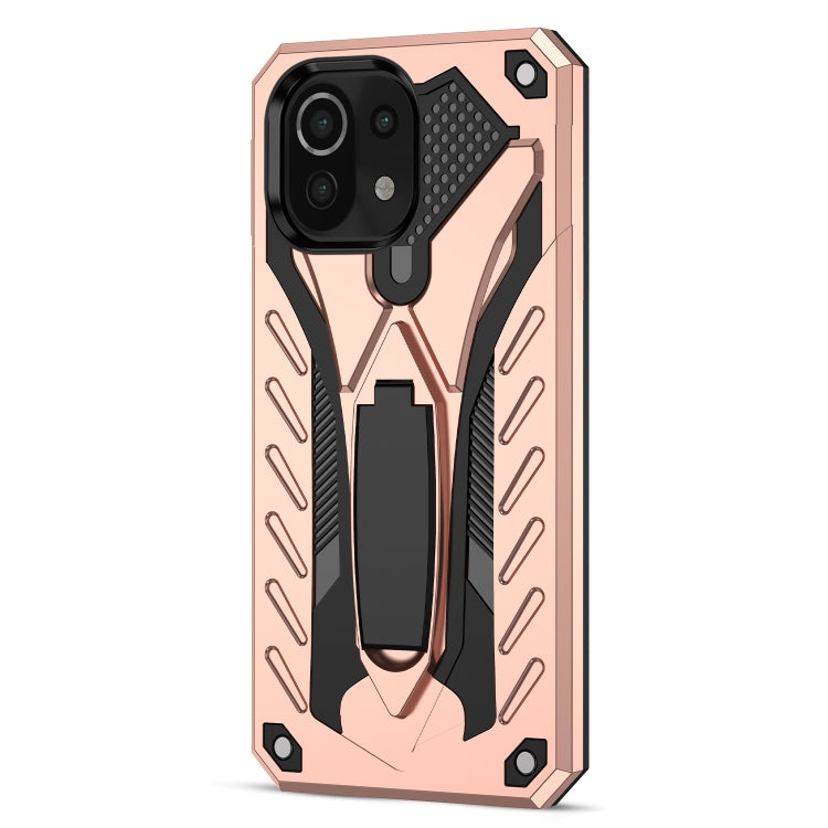 For Xiaomi Mi 11 Lite Shockproof TPU + PC Protective Case with Holder