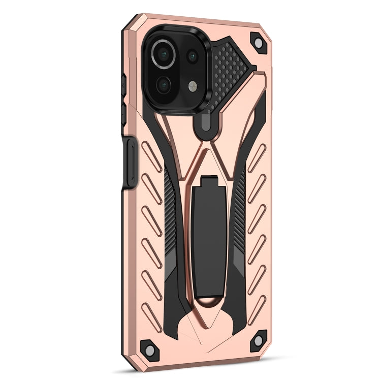 For Xiaomi Mi 11 Lite Shockproof TPU + PC Protective Case with Holder