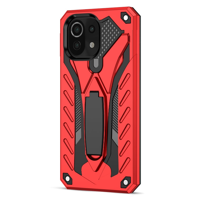 For Xiaomi Mi 11 Lite Shockproof TPU + PC Protective Case with Holder