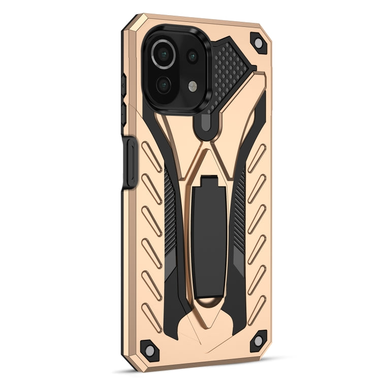 For Xiaomi Mi 11 Lite Shockproof TPU + PC Protective Case with Holder
