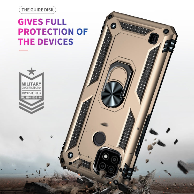For OPPO Realme C21 Shockproof TPU + PC Protective Case with 360 Degree Rotating Holder