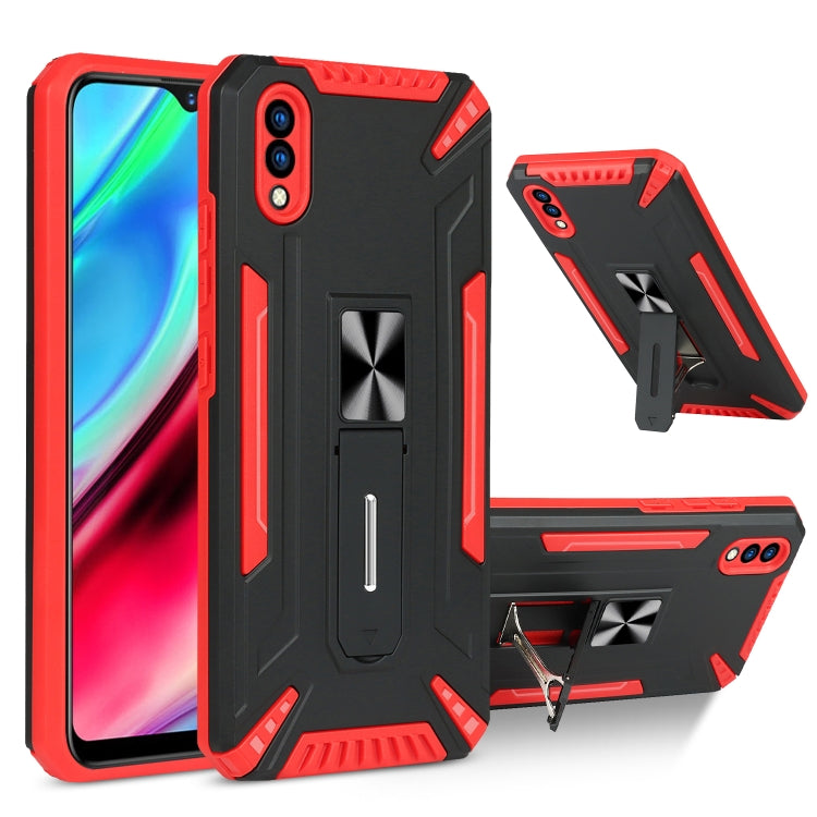 For vivo Y93 War-god Armor TPU + PC Shockproof Magnetic Protective Case with Folding Holder