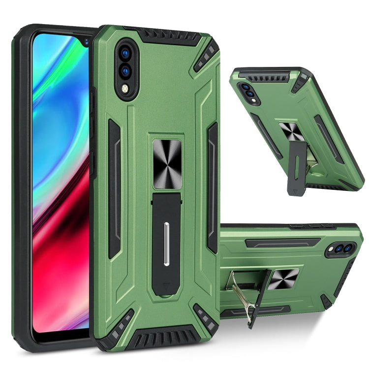 For vivo Y93 War-god Armor TPU + PC Shockproof Magnetic Protective Case with Folding Holder