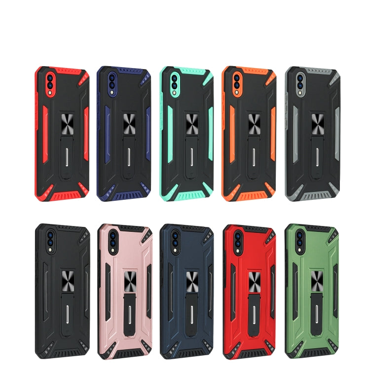 For vivo Y93 War-god Armor TPU + PC Shockproof Magnetic Protective Case with Folding Holder