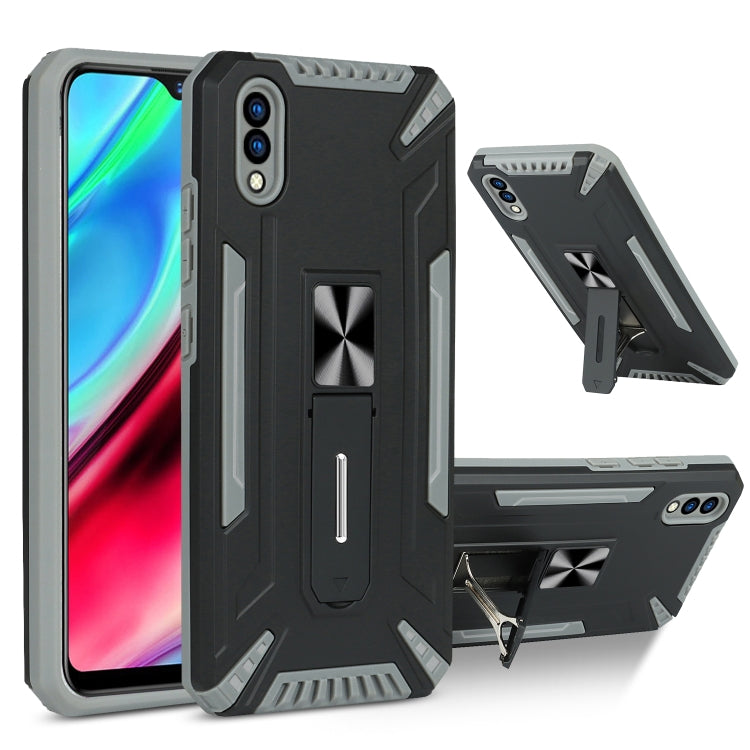For vivo Y93 War-god Armor TPU + PC Shockproof Magnetic Protective Case with Folding Holder