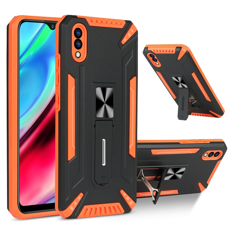 For vivo Y93 War-god Armor TPU + PC Shockproof Magnetic Protective Case with Folding Holder