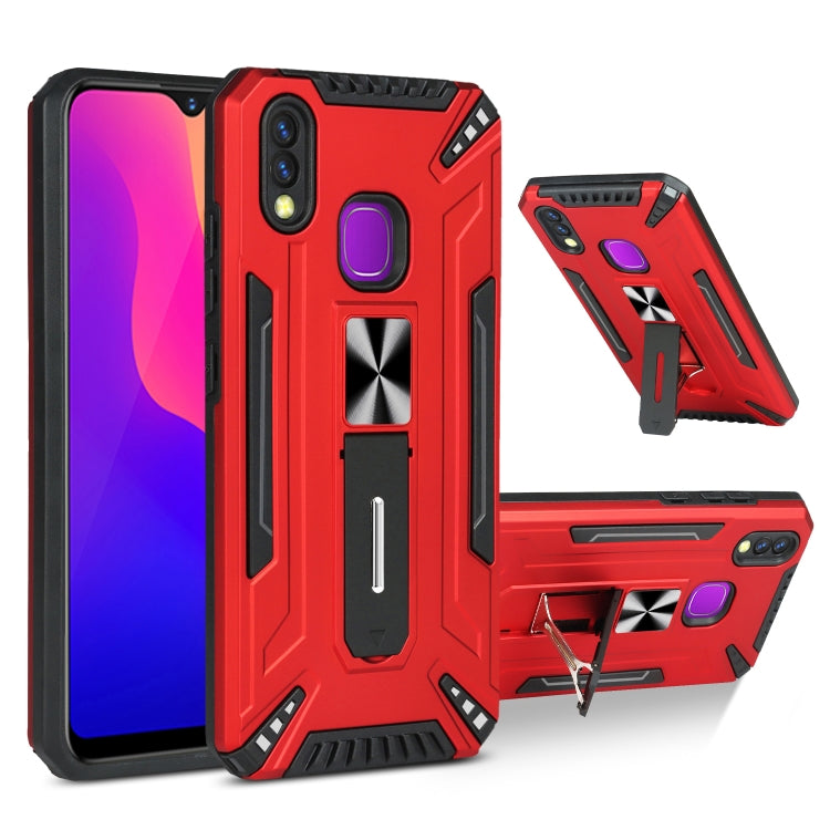 For vivo Y95 War-god Armor TPU + PC Shockproof Magnetic Protective Case with Folding Holder