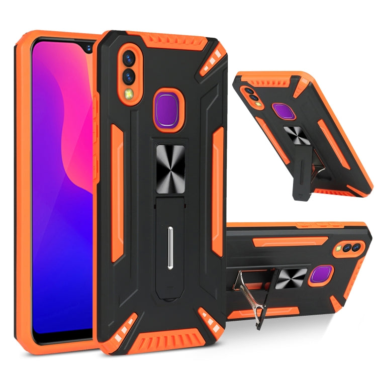 For vivo Y95 War-god Armor TPU + PC Shockproof Magnetic Protective Case with Folding Holder