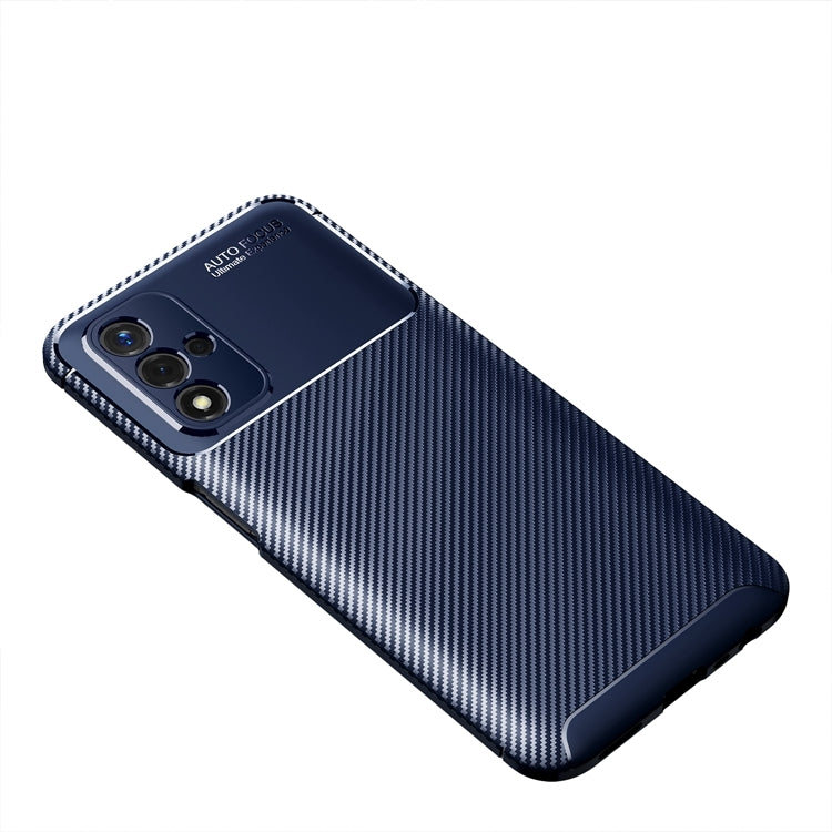 For OPPO A93s 5G Carbon Fiber Texture Shockproof TPU Case
